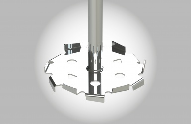 Agitateur turbine de dispersion plate à disque denté