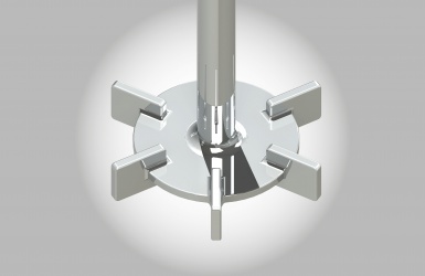 Agitateur turbine rushton à disque à pales verticales
