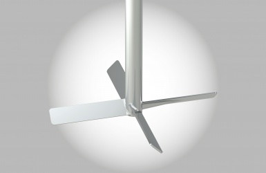 Agitateur turbine à pales inclinées à 45°