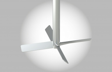 Agitateur turbine à pales inclinées à 45°
